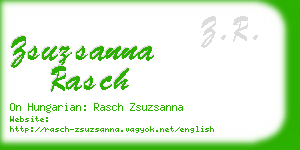 zsuzsanna rasch business card